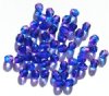 50 6mm Faceted Two Tone Sapphire & Fuchsia Beads